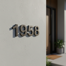 House Address Numbers, 5 Inch Cast Iron for Door or Mailbox
