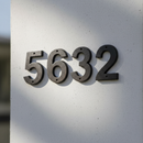 House Address Numbers, 5 Inch Cast Iron for Door or Mailbox