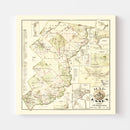 Vintage Map of Essex County, Vermont 1878
