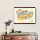 Vintage Map of Wythe County, Virginia 1890