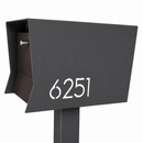 Retrobox-2.0 in TEXTURED GRAY METALLIC - Modern Mailbox