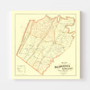 Vintage Map of Berkeley County, West Virginia 1894