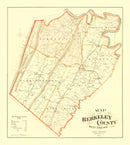 Vintage Map of Berkeley County, West Virginia 1894