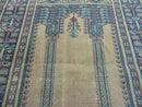 4' X 6' Antique Handmade Turkish Mehrab Prayer Wool Rug Lantern Beautiful
