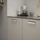 Satin Steel "Leaf" Tab Drawer Pulls