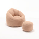 Bedding Bean Bag Sofa Chair High Pressure Foam With Footrest