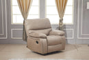 Taupe Microfiber Reclining Sofa Set for Living Room