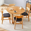 Table and chair set, ancient style solid wood dining table, imitation rattan table legs, beautiful simple solid wood dining chairation