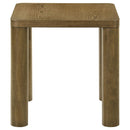 Castlewood Engineered Wood Accent Side End Table Brown Oak
