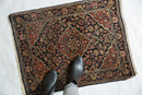 2x3 Vintage Fine Sarouk Rug Mat
