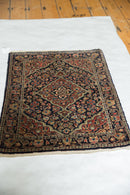 2x3 Vintage Fine Sarouk Rug Mat