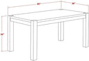 Celina Dining Room Table Rectangle 36X60 Jacobean Finish