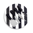 Marble Cheese Set - Black/White