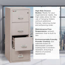 Vertical 4 Drawer Fire Safe File Cabinet 1 Hour Fire Rated