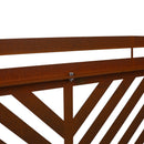 PS101 Rusty Outdoor & Indoor Freestanding Metal Privacy Screen, 76' H x 48' W, Decorative Privacy Fence Panels for Deck, Balcony, Patio