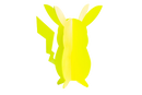 Pikachu Inspired Metal Sculpture