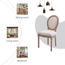 French Country Dining Chairs Beige Upholstered Set Of 6