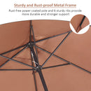 Ainfox 10FT Patio Offset Umbrella with 360 Degree Rotation and Cross Base for Garden Outdoor Swimming Pool & Large Market