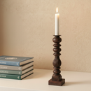 Carved Bedpost Candlesticks