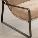 Khaki Chenille Upholstered Accent Chair Bundle Set
