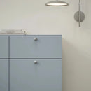 Satin Steel "Flow" T-Bar Cabinet Knob and Drawer Pull