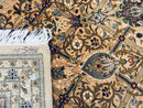 Fine Pak Persian Rug 9x12, Gold and Wine Red, Panel Design, 330 KPSI