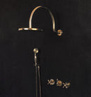 Unlacquered Brass Rainfall Shower - Unlacquered Brass Shower Set