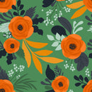 Modish Orange Flowers Wallpaper Smart