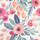 Modish Pink Shades of Flowers Wallpaper