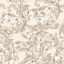 Beige Vintage Pattern Wallpaper