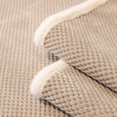 Washable Sofa Throw Pad, Non-Slip Sofa Mat Cozy Couch Slipcover with Soft Furry Trim