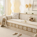 Thick Jacquard Couch Cover for Sectional Sofas, Cozy Washable Sofa Cover Throw Blanket