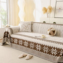 Thick Jacquard Couch Cover for Sectional Sofas, Cozy Washable Sofa Cover Throw Blanket