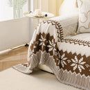 Thick Jacquard Couch Cover for Sectional Sofas, Cozy Washable Sofa Cover Throw Blanket