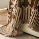 Thick Jacquard Couch Cover for Sectional Sofas, Cozy Washable Sofa Cover Throw Blanket