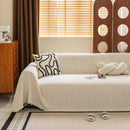 Boho Woven Sofa Throw Cover, Modern Soft Couch Protector for Pets & Living Room Decor
