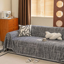 Boho Woven Sofa Throw Cover, Modern Soft Couch Protector for Pets & Living Room Decor