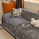 Boho Woven Sofa Throw Cover, Modern Soft Couch Protector for Pets & Living Room Decor
