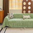 Boho Woven Sofa Throw Cover, Modern Soft Couch Protector for Pets & Living Room Decor