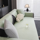 Houndstooth Ice Silk Breathable Sofa Cover, Modern Non-Slip Summer Couch Protector