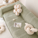 Modern 3D Water Ripple Sofa Cover, Non-Shedding Cream Style Furniture Protector Throw