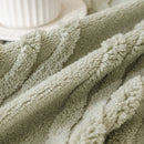 Modern 3D Water Ripple Sofa Cover, Non-Shedding Cream Style Furniture Protector Throw