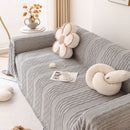 Modern 3D Water Ripple Sofa Cover, Non-Shedding Cream Style Furniture Protector Throw