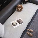 Chenille Couch Cover with Scalloped Edge, Non-Slip Modular Slipcover Sectional