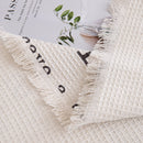 Chenille Sofa Cover Throw, Smile Couch Cover Blanket Throws for Couches, Soft Sofa Towel