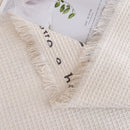 Chenille Sofa Cover Throw, Smile Couch Cover Blanket Throws for Couches, Soft Sofa Towel