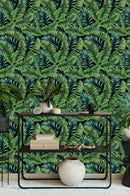 Large Palm Leaves Wallpaper