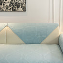 Baroque Sofa Cover – Quilted Cotton, Non-Slip, Washable with Ornate Embroidery