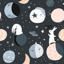 Hares and Planets Wallpaper