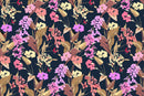 Brightly Pink and Yellow Flowers Wallpaper